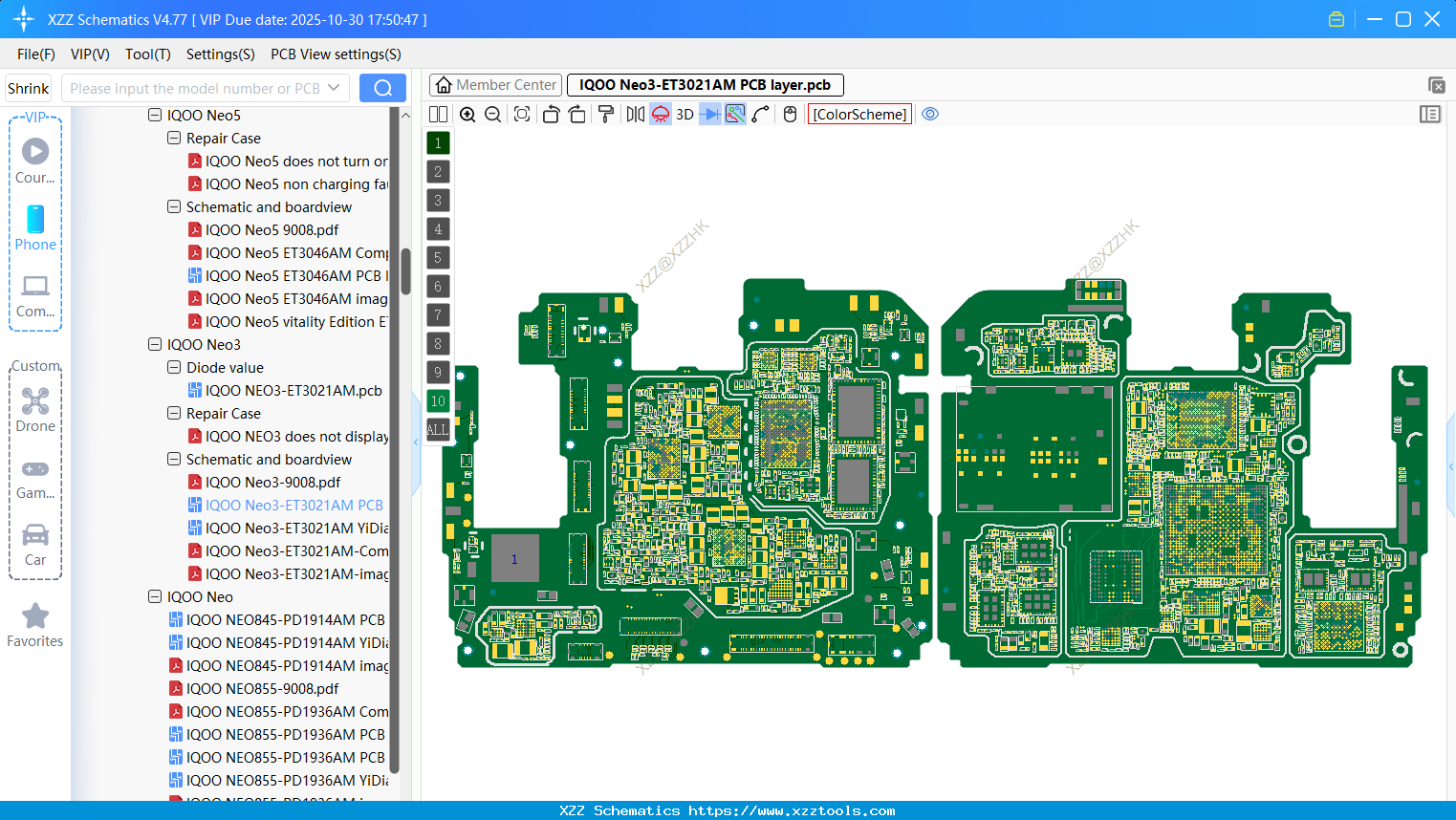 VIVO IQOO Neo3-ET3021AM PCB Layer